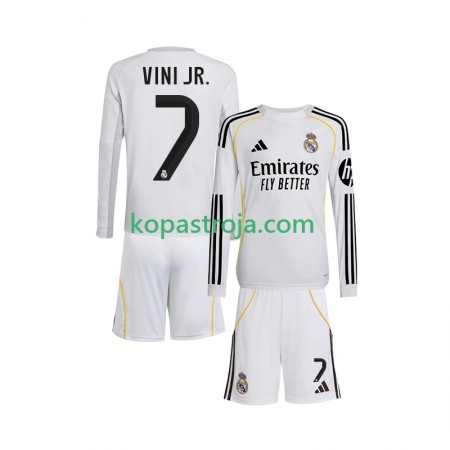 Billiga Fotbollströjor Real Madrid Vinicius Junior 7 Barn Hemma tröja 2025/26 Långärmad
